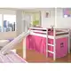Donco Kids Twin-size Tent Loft Bed with Slide - Thumbnail 3