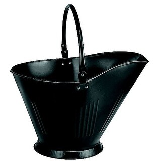 Homebasix CPA01501BK3L Ash Bucket, 16" x 12.5" x 10.5", Black