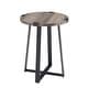 preview thumbnail 25 of 33, Middlebrook Barnett Round Metal Wrap Side Table