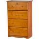 Solid Wood 4-Super Jumbo Drawer Chest with Lock by Palace Imports - Thumbnail 12