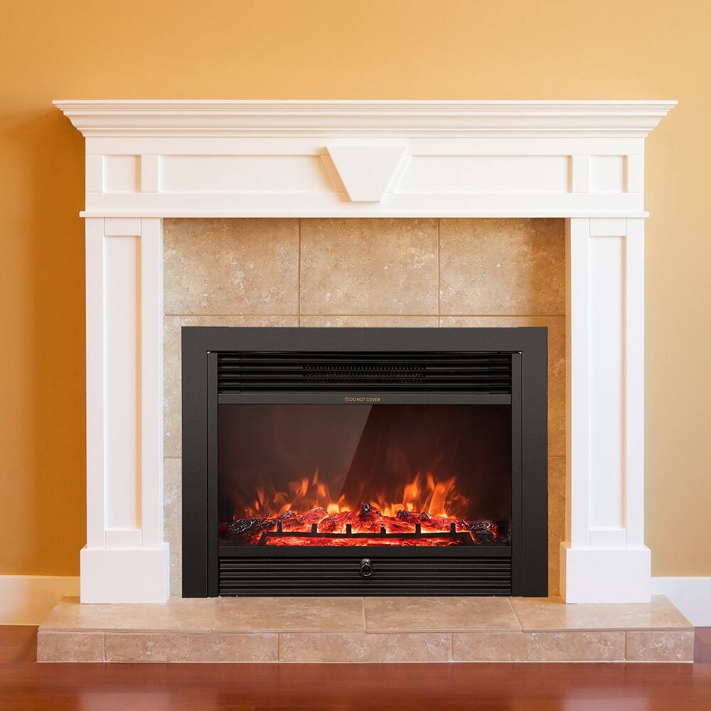 750-1500W Electric Fireplace Heater Adjustable Temperature &Luminance