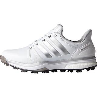 Adidas Men's Adipower Boost 2 White/Silver Metallic/Core Black Golf Shoes Q44659 / F33366