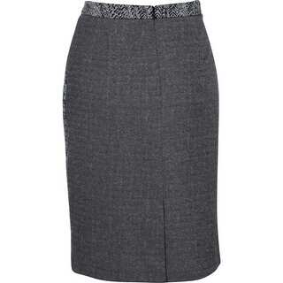 Calvin Klein Womens Printed Knee-Length Pencil Skirt