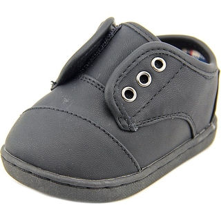 Toms Paseo Infant Round Toe Synthetic Black Sneakers