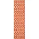 Thumbnail 17, Momeni Baja Moroccan Tile Orange Indoor/Outdoor Area Rug - 8'6" x 13'. Changes active main hero.