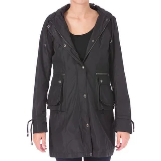 Laundry by Shelli Segal Womens Hooded Water Repellent Jacket