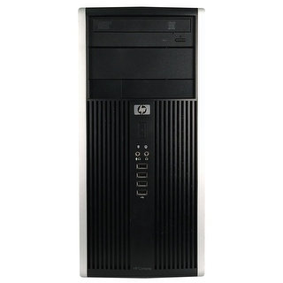 Refurbished HP Compaq 6200 Pro Tower Intel Core I3 2100 3.1G 8G DDR3 2TB DVD Win 7 Pro 64 1 Year Warranty - Black