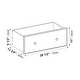 Solid Wood 4-Super Jumbo Drawer Chest with Lock by Palace Imports - Thumbnail 7