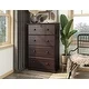Solid Wood 4-Super Jumbo Drawer Chest with Lock by Palace Imports - Thumbnail 5