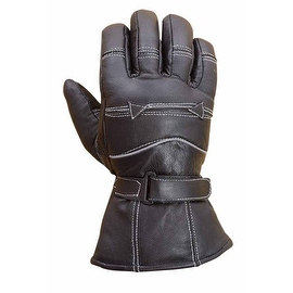 Premium Sheep Leather Winter Motorcycle Biker Riding Gloves Mens Black G8