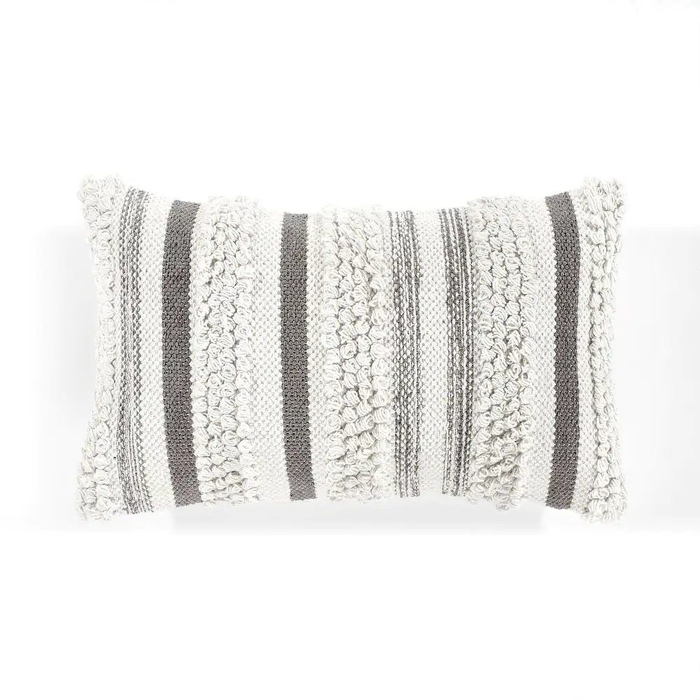 Lush Decor Bria Stripe Decorative Lumbar Pillow Cover