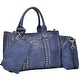 Dasein 3PCS Middle Studded Tote Handbag with Detachable Organizer Bag - Thumbnail 12