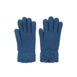 Womens Rose Winter Gloves Lined