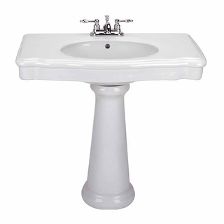Old Pedestal Sink Bathroom Console White China Darbyshire Renovator's Supply