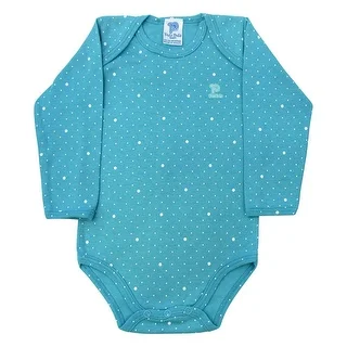 Baby Bodysuit Unisex Polka Dot Long Sleeve Infant Pulla Bulla Sizes 0-18 Months