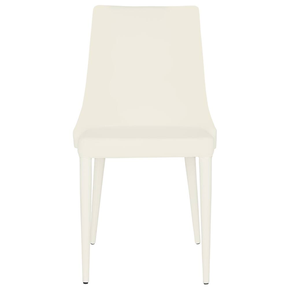 SAFAVIEH Dining Mid-Century Modern Summerset White Dining Chairs (Set of 2) - 23.6" x 19.6" x 35.5"