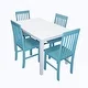 Porch & Den Pompton 5-piece Dining Set with Slat Back Chairs - Thumbnail 14