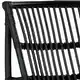 Safavieh Shenandoah Black Wicker Chair and Ottoman Set - 22" x 30.5" x 32" - Thumbnail 1