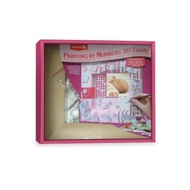 DIY Baby Girl Painting By Numbers 3D Pink Picture Frame