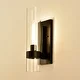 Cylindrical Clear Glass Wall Sconce - Thumbnail 1