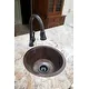Thumbnail 8, Premier Copper Products BR16DB3 16-inch Round Hammered Copper Prep Sink w/ 3.5-inch Drain Opening. Changes active main hero.