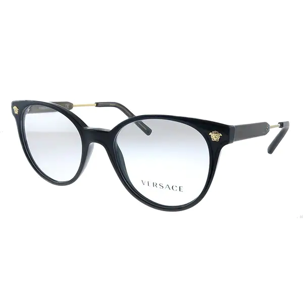 Versace VE 3291 GB1 49mm Womens Black Frame Eyeglasses 49mm