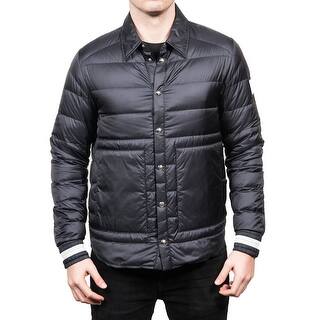 Moncler Men's Gamme Blue Padded Down Coaches Jacket Navy - M