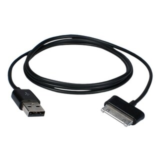 QVS AST-05M QVS USB Sync & Charger Cable for Samsung Galaxy Tab Tablet - USB/Proprietary for Tablet PC - 1.60 ft - 1 x Male