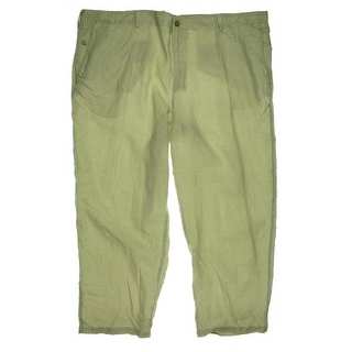 Tommy Bahama Mens Big & Tall Linen Flat Front Casual Pants - 52/32