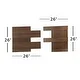 Thumbnail 6, Walnut Wood King Size Headboard Extensions, 23.6" x 31.5". Changes active main hero.
