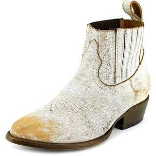 Matisse Mustang Women Pointed Toe Leather White Western Boot