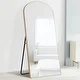 preview thumbnail 2 of 18, Modern Arched Mirror Full-Length Floor Mirror with Stand