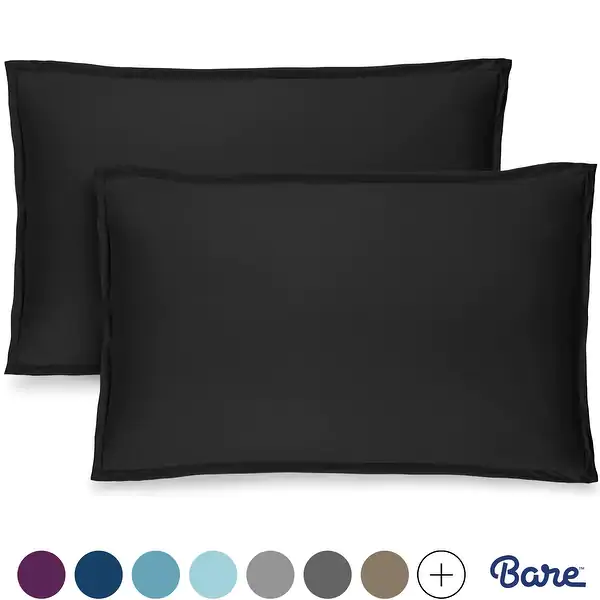 Bare Home Double Brushed Microfiber Pillow Shams Set of 2