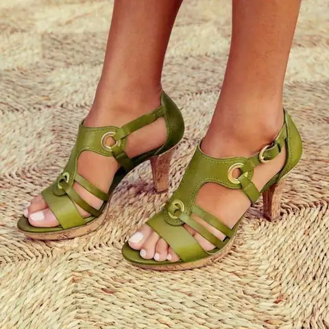 Women Sandals Ladies Shoes For Peep Toe Cross