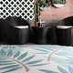 nuLOOM Modern Floral Outdoor/ Indoor Porch Area Rug - Thumbnail 5