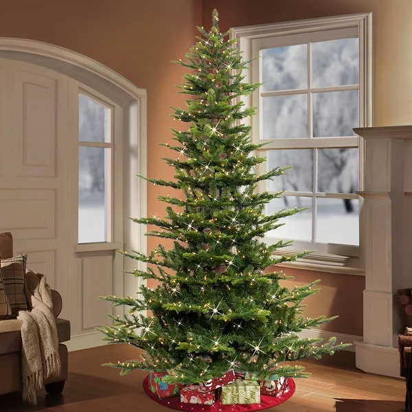 Aspen Green Fir Pre-lit 6.5-foot Artificial Christmas Tree