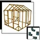 8X8 E-Z Frame Standard Greenhouse or Storage Shed Structures Kit (lumber not included)