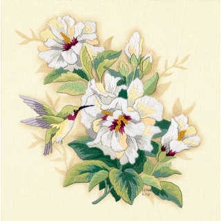 Hibiscus Floral Crewel Kit