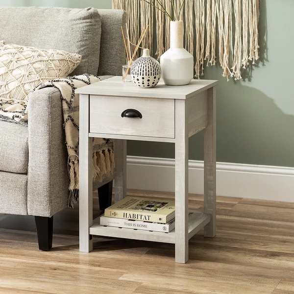 The Gray Barn 18-inch One-Drawer Side Table