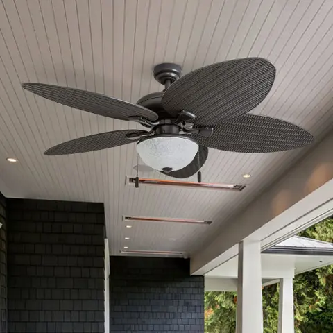 Honeywell Inland Breeze Bronze Outdoor LED Ceiling Fan with Light