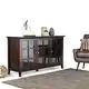 WYNDENHALL Normandy SOLID WOOD 62 inch Wide Transitional Wide Storage Cabinet - 62"w x 18"d x 34" h - Thumbnail 0