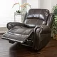 Thumbnail 1, Charlie PU Leather Glider Recliner Club Chair by Christopher Knight Home.
