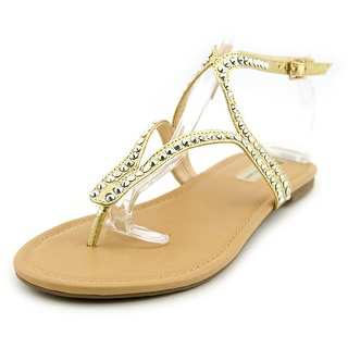 INC International Concepts Maryna Women Open-Toe Synthetic Gold Slingback Sandal