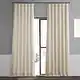 Exclusive Fabrics Oat Cream Bellino Room Darkening Curtain (1 Panel) - Thumbnail 0