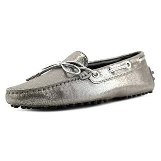 Tod's Heaven Laccetto Terminale Strass Round Toe Leather Loafer