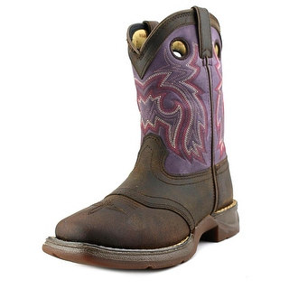 Durango Lil Durango Youth Pointed Toe Leather Purple Western Boot
