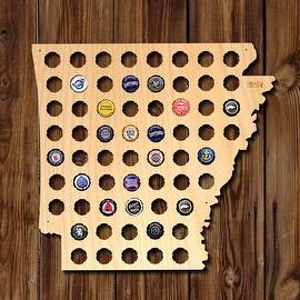 Arkansas Beer Cap Map