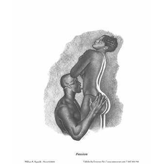 ''Passion'' by William Reynolds African American Art Print (30 x 24 in.). Opens flyout.