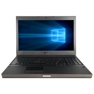 Refurbished Dell Precision M4600 15.6'' Laptop Intel Core i7-2720QM 2.2G 4G DDR3 1TB DVD Win 10 Pro 1 Year Warranty - Black