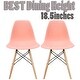 Plastic Eiffel Dining Chairs with Wood Dowel Legs (Set of 2) - Thumbnail 25